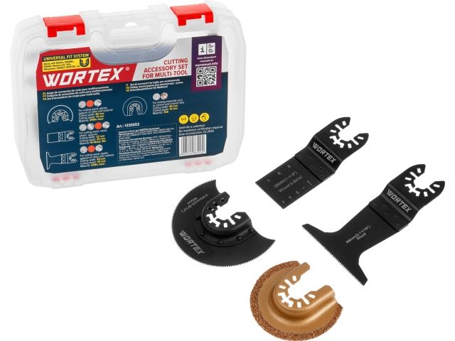 Набор аксессуаров для реноватора WORTEX 4 предмета в боксе (для резки) (Подходит к WORTEX SM 2830 E, SM 3233 QE и MOLOT MSM 3135, а также Ma
