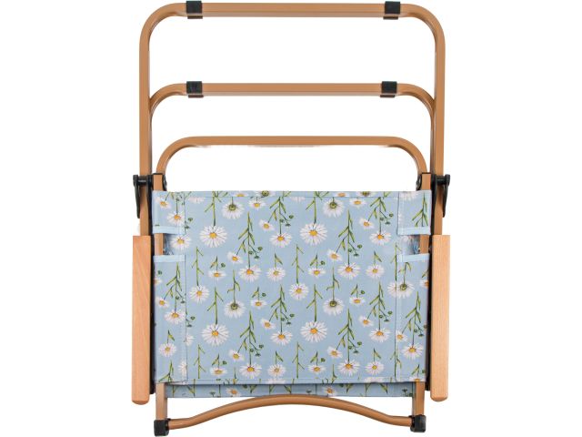 Кресло складное (садовое), бежевый/ромашка, ARIZONE (Материал каркаса: сталь.)