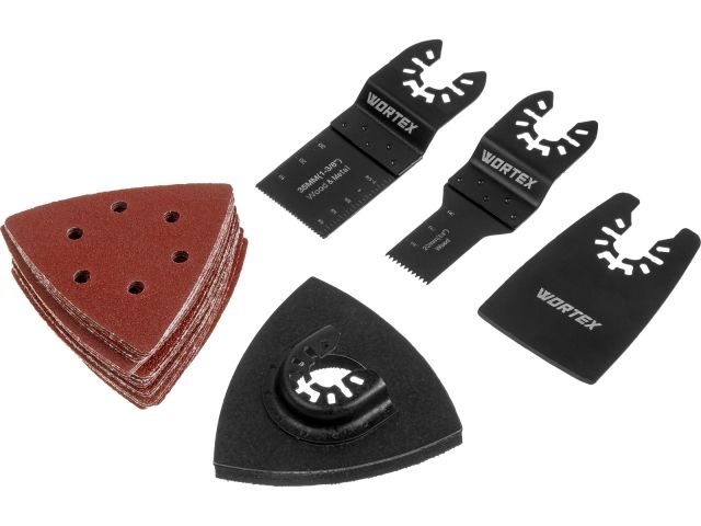 Набор аксессуаров для реноватора WORTEX 5 предметов в боксе (для резки/шлифовки) (Подходит к WORTEX SM 2830 E, SM 3233 QE и MOLOT MSM 3135, 