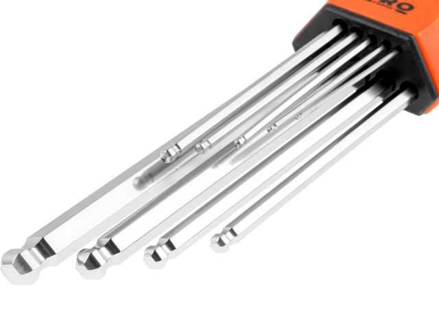 Набор ключей шестигр. 1,5-10мм 9шт экстрадлинн. с шар. PRO STARTUL (PRO-89609)