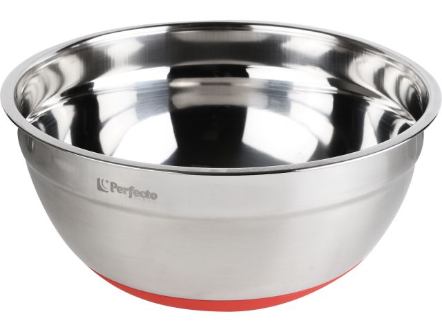 Миска для взбивания из нержавеющей стали, диаметр 24 см, с крышкой, серия CHEF, PERFECTO LINEA