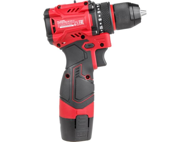 Аккум. дрель-шуруповерт WORTEX LX BD 1215-1 Li 12В, 30 Нм, 1.5 Ач акб, патрон 10 мм, бесщёт. (12 В, БЕСЩЁТ.ДВИГ., с 1.5 Ач акб, НЕ подходит 