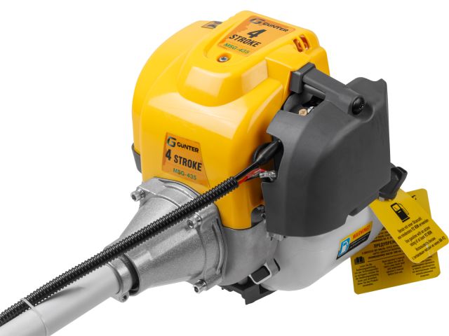 Мотокоса GUNTER MSG-435 (4 такт, 0.95 кВт, 35.8 см3, легкий запуск, трим. головка, диск 40 зуб., ремень двухлямочный)