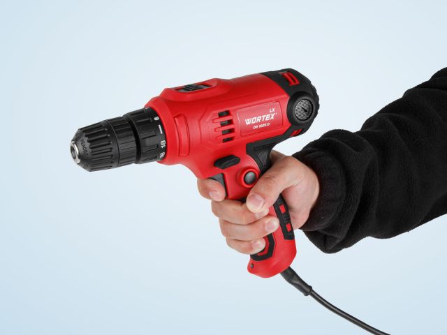 Дрель-шуруповерт WORTEX LX DR 1025 D в кор. 400 Вт, 30 Нм, 2 скор., БЗП 0.8-10 мм, 4 м шнур (400 Вт, 30 Нм, БЗП 0.8-10 мм, 4 м шнур)