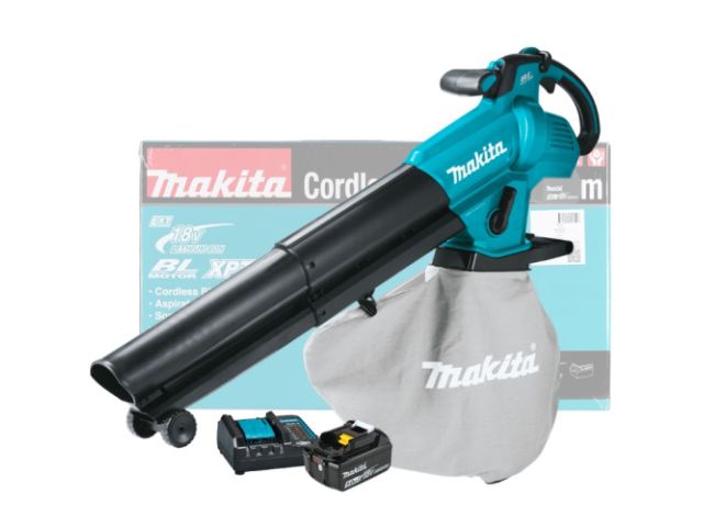 Аккум. воздуходувка MAKITA LXT DUB187T001 в кор. (LXT BL 18В, 4,2 м3/мин, 64 м/с, мешок25л, XPT,(BL1850B,DC18WC))
