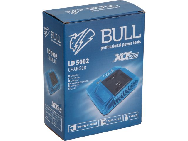 Зарядное устройство BULL LD 5002 1 слот, 6 А XLTpro (18.0 В, 6.0 А, быстрая зарядка)