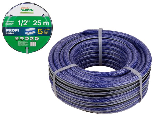 Шланг поливочный 1/2" 25м STARTUL GARDEN PROFI (ST6038-1/2-25) (5 слоев)