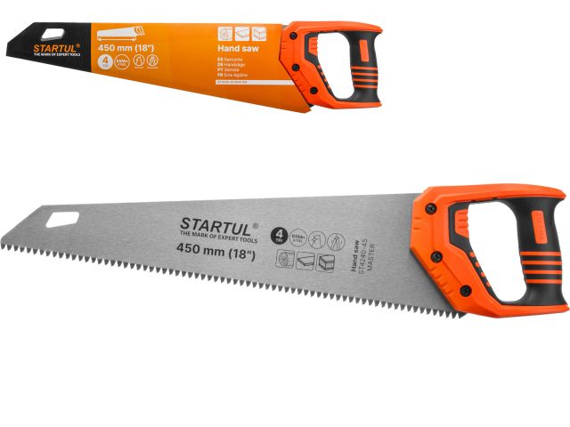 Ножовка по дер. 450мм 4 TPI STARTUL MASTER (ST4240-45) (Крупный зуб)