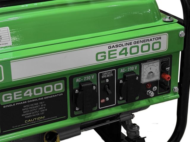 Электростанция (генератор бензиновый) DGM GE4000 (3,2 кВт, 230 В, медная обмотка, вес 39,4 кг)