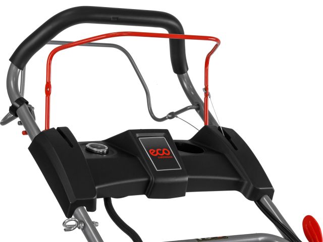 Газонокосилка бензиновая ECO LG-645 E самоходная (4 л.с., шир. 46 см, самоходная, электростарт, мульчир., стальн. корпус, травосборник 60 л)