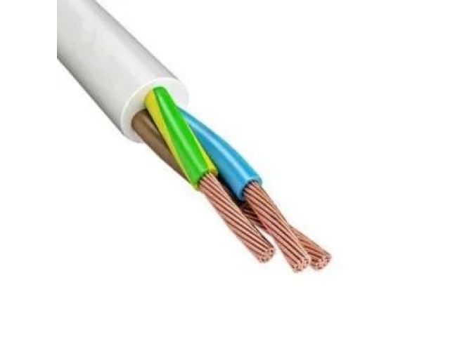 Провод ПВСм 3х1,5 (бухта 100м) Б БелРоскабель (белый; ГОСТ 7399-97)