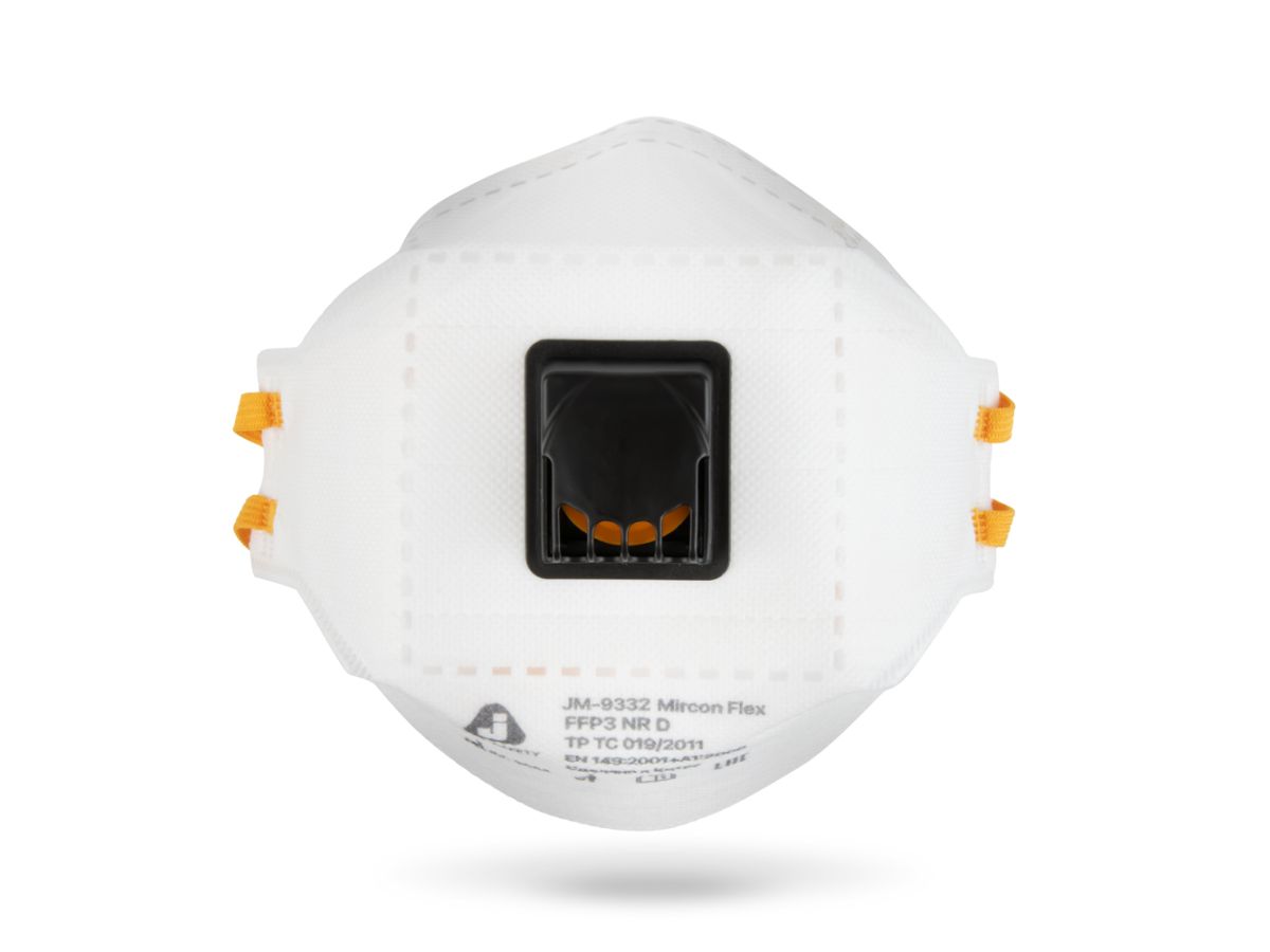 Респиратор JETA SAFETY JM-9332 складн. с клап. FFP3 (до 50 ПДК) (индивид. уп.)