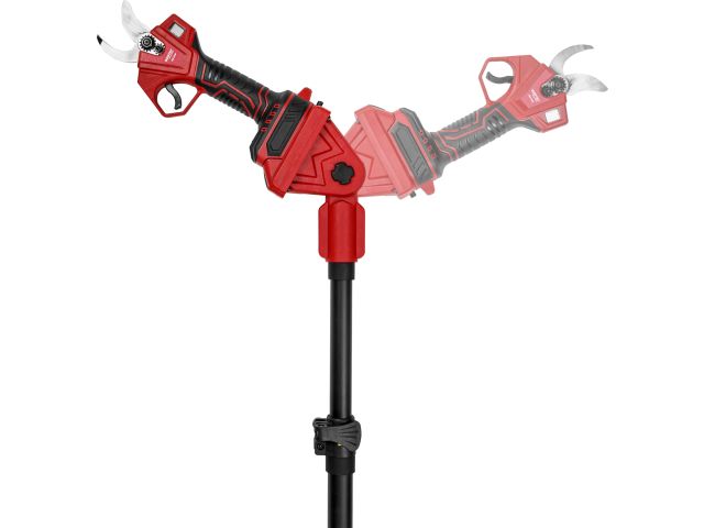 Аккум. секатор WORTEX CBS 2030 в кор. ALL1 SET, БЕСЩЕТ., 18 В, ветки до 28 мм + телескоп. штанга (3 ступени регулировки, 0,76 кг)