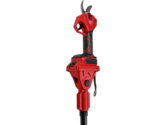 Аккум. секатор WORTEX CBS 2030 в кор. ALL1 SET, БЕСЩЕТ., 18 В, ветки до 28 мм + телескоп. штанга (3 ступени регулировки, 0,76 кг)