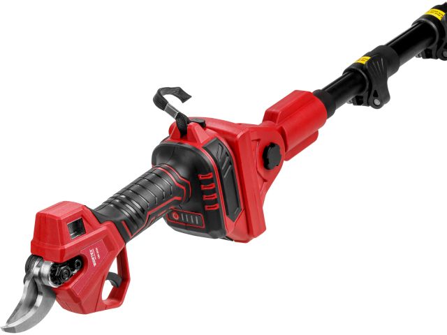 Аккум. секатор WORTEX CBS 2030 в кор. ALL1 SET, БЕСЩЕТ., 18 В, ветки до 28 мм + телескоп. штанга (3 ступени регулировки, 0,76 кг)