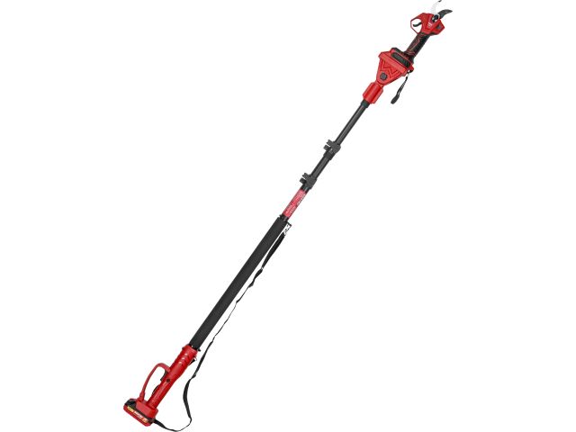 Аккум. секатор WORTEX CBS 2030 в кор. ALL1 SET, БЕСЩЕТ., 18 В, ветки до 28 мм + телескоп. штанга (3 ступени регулировки, 0,76 кг)