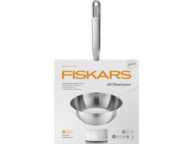 Сковорода-вок 28 см All Steel Pure Fiskars