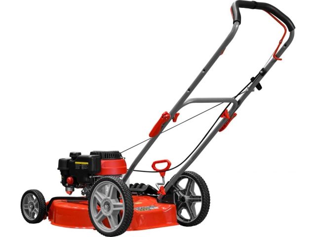 Газонокосилка бензиновая ECO LG-810 (4.0 л.с., шир. 51 см, ручной привод, мульчир., стальн.корпус, без травосборника)