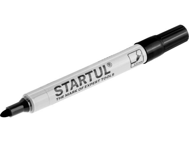 Маркер промышл. перманентный фетровый черный STARTUL PROFI (ST4340-01) (толщ. линии 2,0 мм)