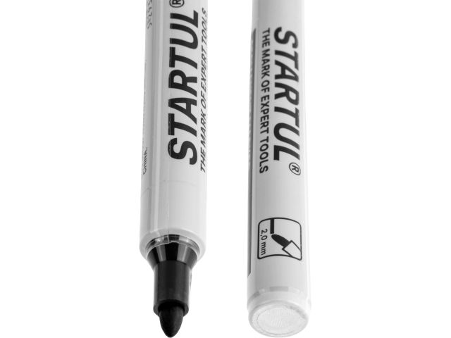 Маркер промышл. перманентный фетровый черный STARTUL PROFI (ST4340-01) (толщ. линии 2,0 мм)