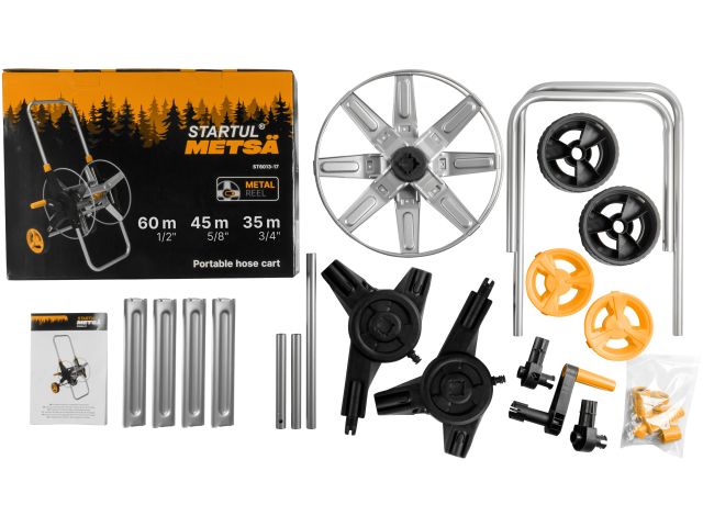 Тележка для шланга 1/2"/60м STARTUL METSA (ST6013-17) (металл)