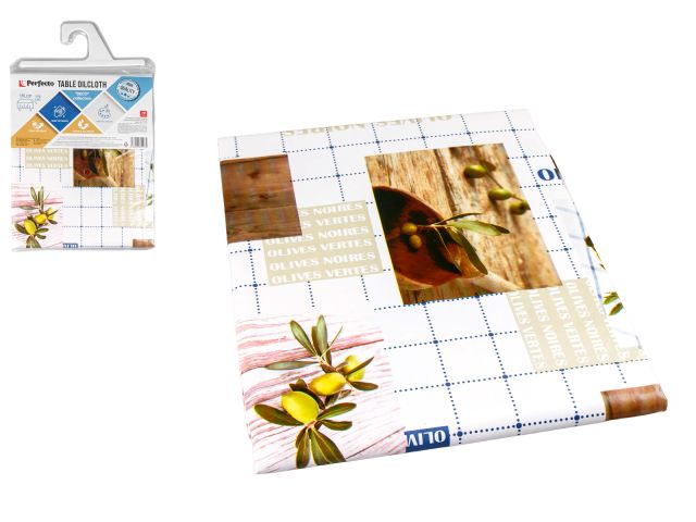 Клеенка столовая, нетканая основа с ПВХ покр., коллекция "DECO", 140х110 см., PERFECTO LINEA