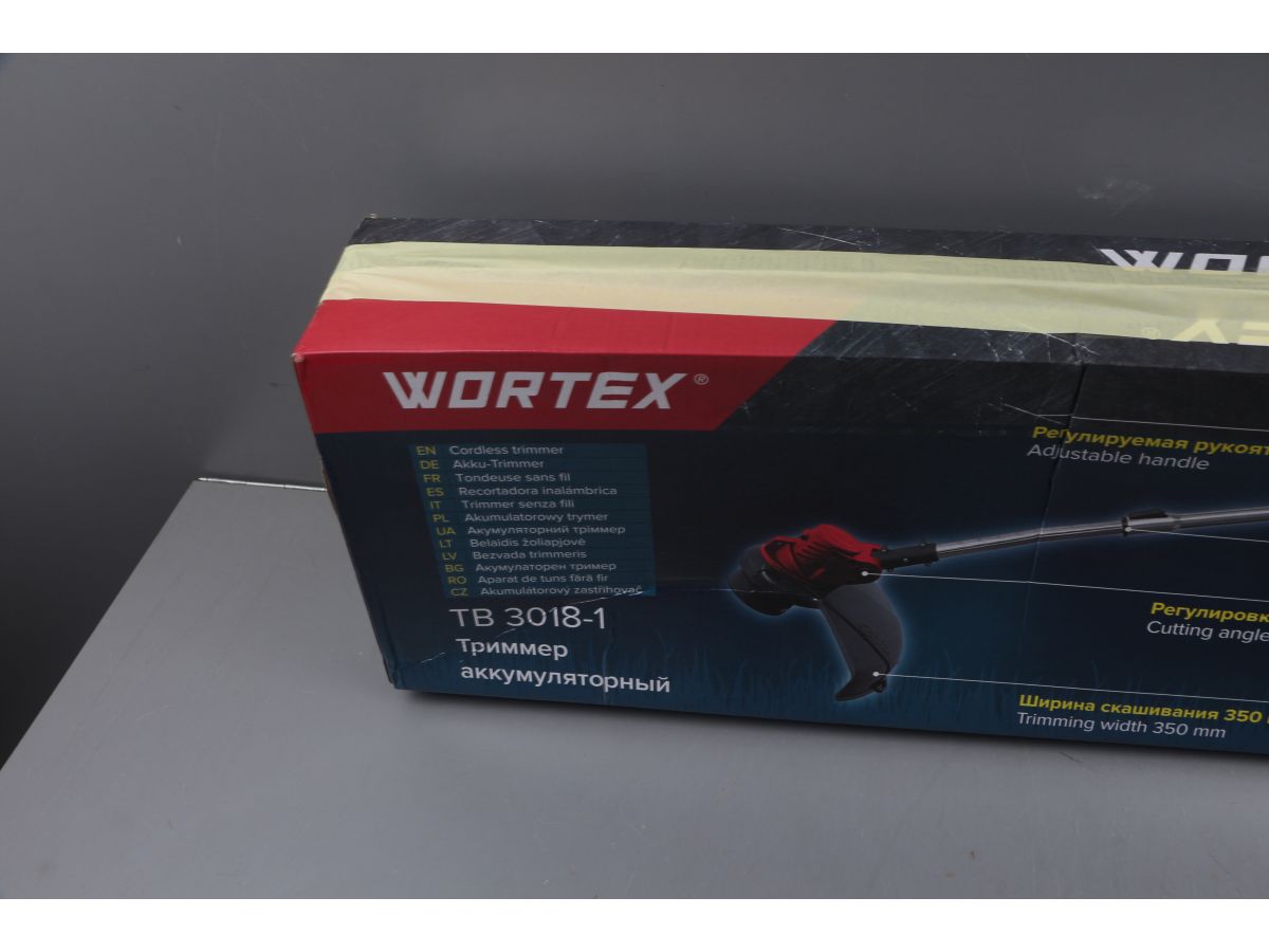 Триммер аккум. WORTEX TB 3018-1 ALL1 XLT SOLO 18В, шир.скаш.350 мм, леска 1.6 мм уцененный (075566