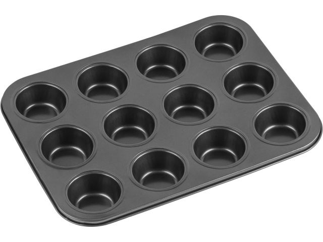 Форма для выпечки, прямоугольная, 12 кексов, 35х26 см., антиприг. покр., STARCOOK, PERFECTO LINEA