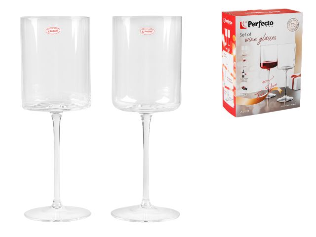 Набор бокалов для вина, 2 шт., 460 мл, серия Avila, PERFECTO LINEA (Размер: 230х80 мм)