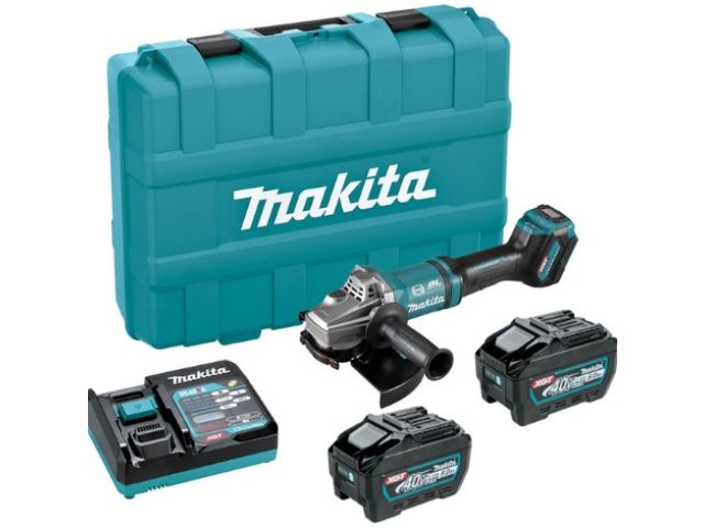 Аккум. углошлифмашина MAKITA XGT GA038GT201 MAKPAC (40.0 В, 2 акк., 5.0 А/ч, Li-Ion,)