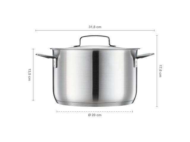 Кастрюля 5л All Steel Fiskars (с крышкой)