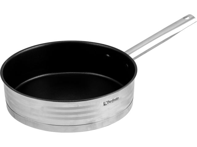 Сотейник с крышкой, 24х6,5 см, антипригарное покр., серия MILAGROS (Милагрос), PERFECTO LINEA