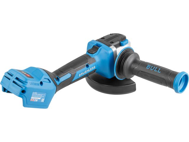 Аккум. углошлифмашина BULL CSG 1812-1 SR Xcase XLTpro 1x4 Ач БЕСЩЕТ, 125 мм, рег. об., 10 000 об/мин (Безредукторный тип, плав пуск, конст. 