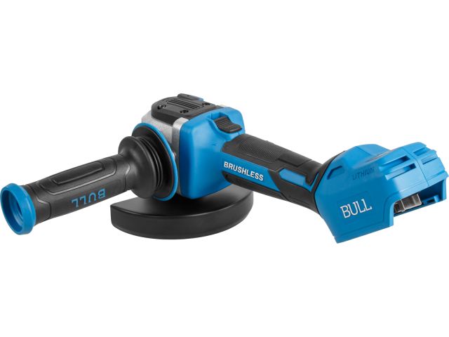 Аккум. углошлифмашина BULL CSG 1812-1 SR Xcase XLTpro 1x4 Ач БЕСЩЕТ, 125 мм, рег. об., 10 000 об/мин (Безредукторный тип, плав пуск, конст. 