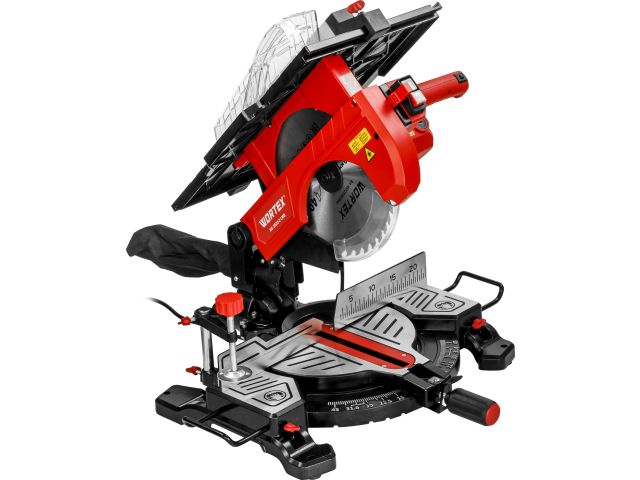 Торцовочная пила комбинированная WORTEX MS 2520-2 LMB в кор. 2000 Вт, 255 мм, глуб. 78 мм,  стол 60 (2000 Вт, 255х30.0 мм, глуб. до 78 мм, ш