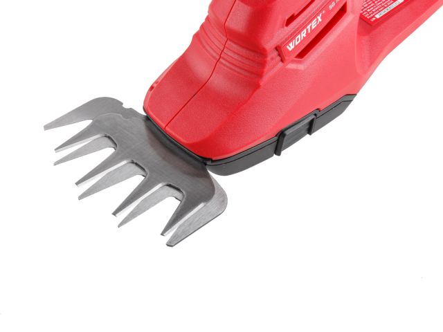 Аккум. ножницы садовые WORTEX SG 7215-1 в кор. + насадка-кусторез (7.2 В, 1 акк., 2.0 А/ч, Li-Ion, шир. 100 мм (для травы), длина 200 мм (ку