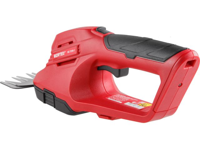 Аккум. ножницы садовые WORTEX SG 7215-1 в кор. + насадка-кусторез (7.2 В, 1 акк., 2.0 А/ч, Li-Ion, шир. 100 мм (для травы), длина 200 мм (ку