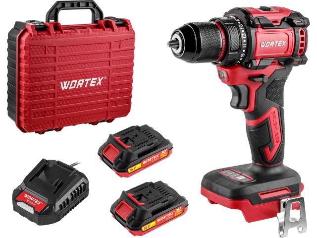 Аккум. дрель-шуруповерт WORTEX BD 2025 DLi в чем. ALL1 XLT БЕСЩЕТ, 18 В, 50 Н*м, 2х1,5 А*ч, БЗП 10 м (шурупы до 9 мм, защита от перегрузки и