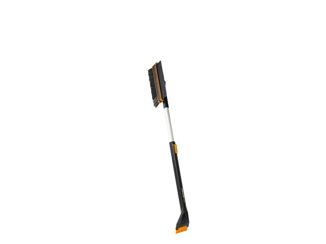 Щетка для снега 96-121см телескоп. со скребком X-series FISKARS (щетка-сметка снеговая, съемный скребок)
