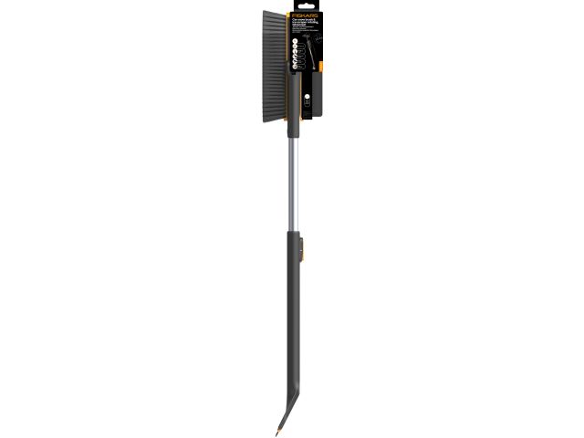 Щетка для снега 96-121см телескоп. со скребком X-series FISKARS (щетка-сметка снеговая, съемный скребок)