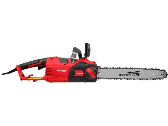 Пила цепная электрическая WORTEX EC 4024-1 SF шина 40.5 см (16"), 3/8" LP, 1.3 мм (2400 Вт, бескл. натяж. цепи, тормоз выбега цепи)