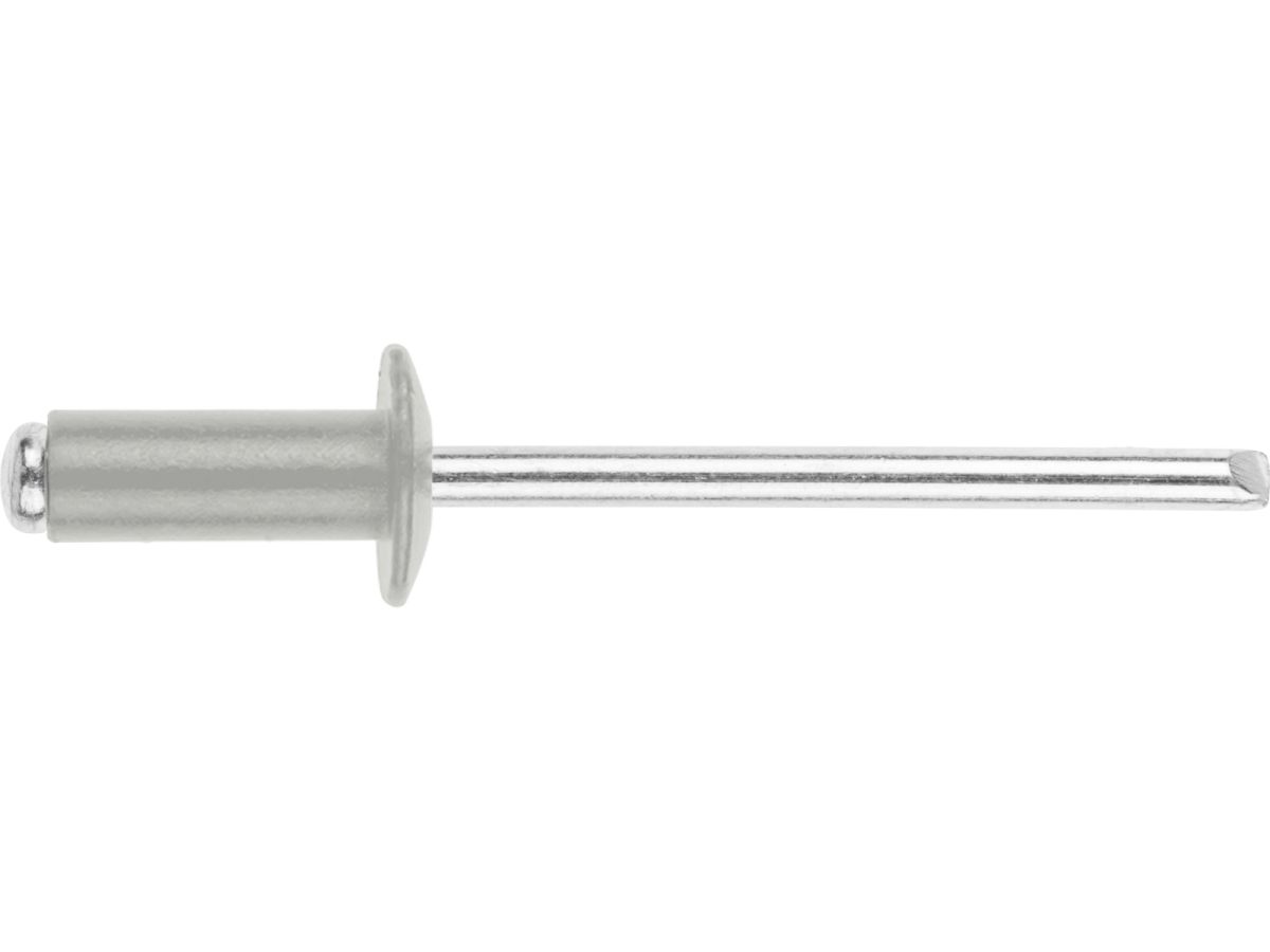 Заклепка вытяжная 3.2х8 мм алюминий/сталь, RAL 9002 (1000 шт в карт. уп.) STARFIX