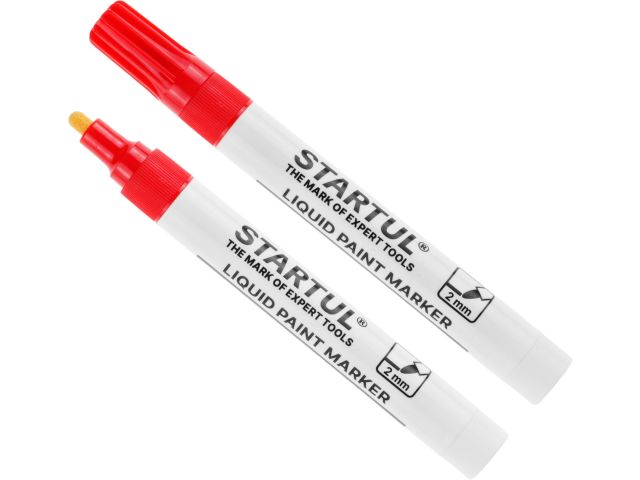 Маркер промышл. перманентный на основе жидк. краски красный STARTUL PROFI (ST4360-03) (толщ. линии 2,0 мм)