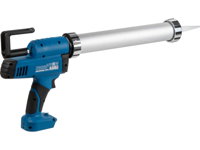 Аккум. пистолет для герметика BULL CG 1860 SET(1х4), сумка, 300/600 мл, 2500 Н, 8,3 мм/с, рег. скор. (защита от вытекания, 2 кг, 2 тубы в ко