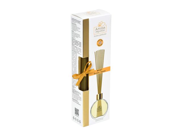 Ароматический диффузор в стеклянном флаконе 70 мл,"№67 Sunny mood", AROMA REPUBLIC
