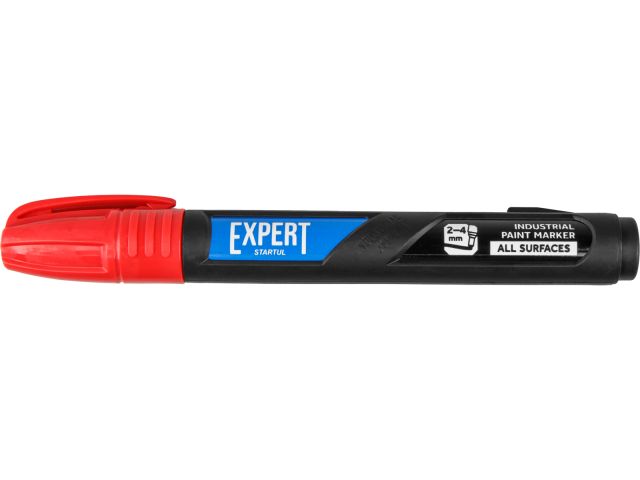 Маркер-краска промышл. перманентный 2-4мм красный EXPERT STARTUL (SE3230-02) (Толщина линии, мм: 2-4)