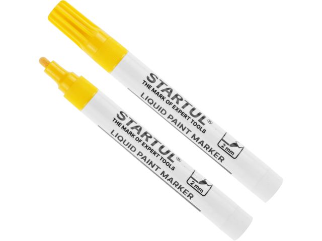 Маркер промышл. перманентный на основе жидк. краски желтый STARTUL PROFI (ST4360-04) (толщ. линии 2,0 мм)