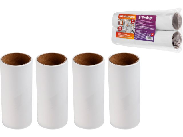 Набор сменных роликов для чистки одежды, 4шт., PERFECTO LINEA (30 отрывов)