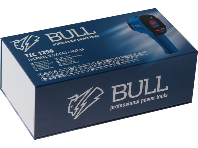 Тепловизор BULL TIC 1290 в кор. 120x90, 25 Гц, -20°C…+550°C (3,7 В, 2000 мАч, JPG/MP4, отслеживание центральной / горячей / холодной точки)