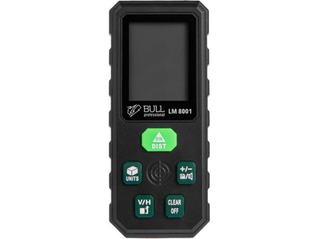 Дальномер лазерный BULL LM 8001 в кор. Проекция креста (зеленый), 0,08 – 80 м, +- 2 мм